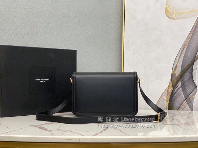 YSL爆款女士包包 聖羅蘭經典款MONOGRAM金屬旋扣大號郵差包 YSL肩背斜挎包 634305  jjh1087